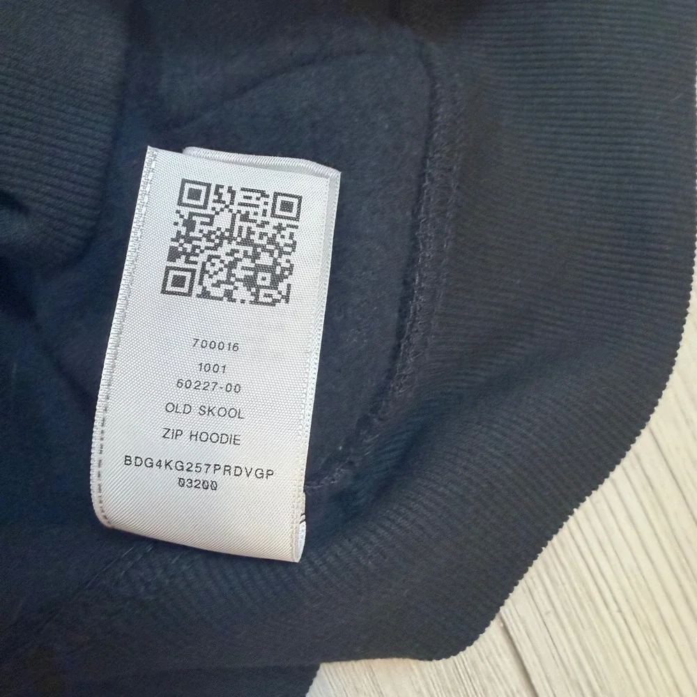 True Religion Mens Old Skool Zip Hoodie Black Fleece Graphic Sweatshirt XL